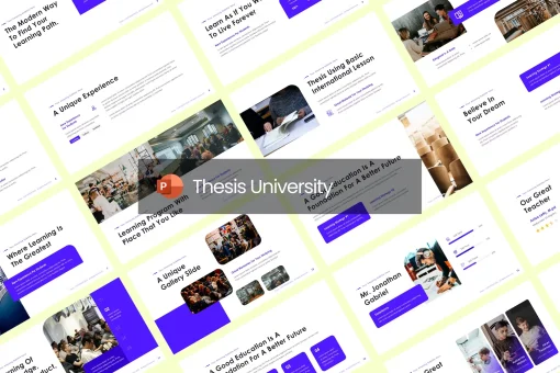 قالب پاورپوینت پایان نامه Thesis University